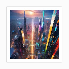 Futuristic Cityscape 73 Art Print