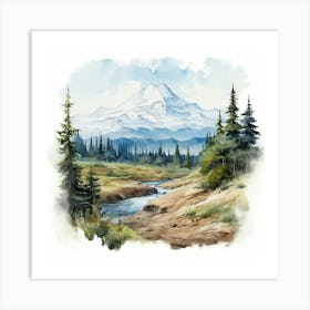 Watercolor Painting Art Print