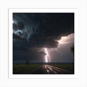 Towards the storm Art Print