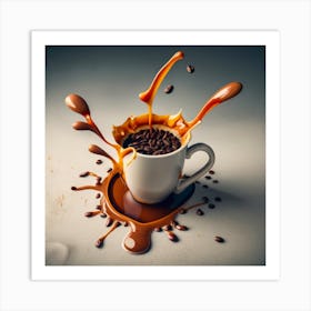 Coffee Splash Art Print