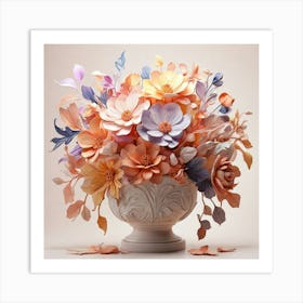 Paper Flowers Art Print