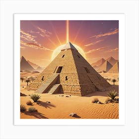 Pyramid Of Giza Art Print