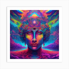 Distorted Psychedelic And Trippy Motivation Art Print