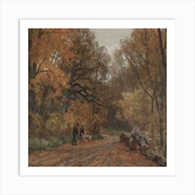 Country Road In Autumn Art Print