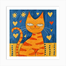 Orange Cat 7 Art Print