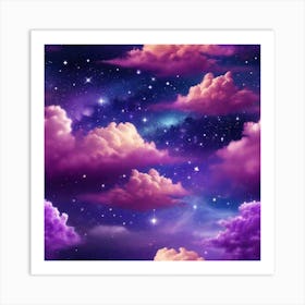 Purple Clouds In The Sky 1 Art Print