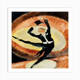 In Vaudeville Acrobatic Male Dancer With Top Hat (1920) Painting In High Resolution By Charles Demuth Art Print