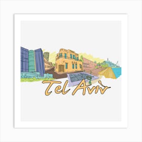 Tel Aviv Art Print