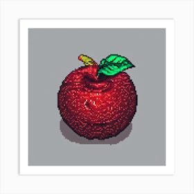 Apple Pixel Art 1 Art Print