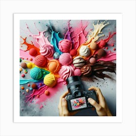 Colorful Ice Cream Photography Art Print