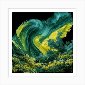 'Wavy Forest' Art Print