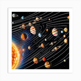 Solar System Art Print