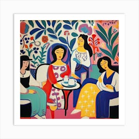 Tea Time, The Matisse Inspired Art Collection Art Print