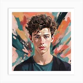 Shawn Mendes Ar3 Art Print