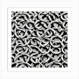 Chain Link Pattern Art Print