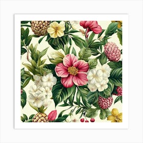 Floral Pattern Art 4 Art Print