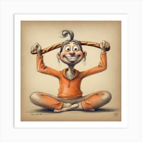 Yogi Girl 2 Art Print