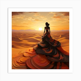 Woman In A Dress 1 Art Print