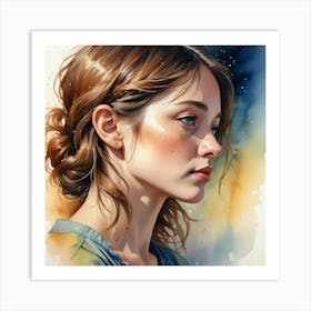 Portrait Of A Girl 10 Art Print