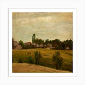 Village In The Countryside Art Print