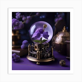 Steampunk Flower 5 Art Print