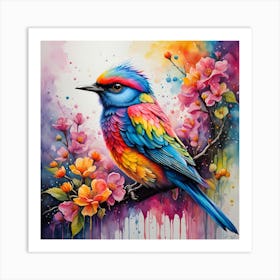 Colorful Bird Art Print