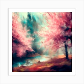 Cherry Blossoms Art Print