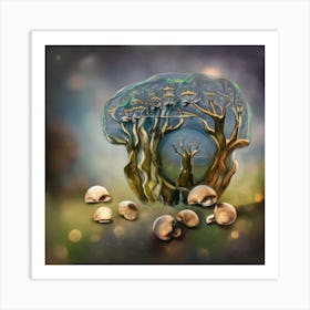 Mushroom Forest 2 Art Print