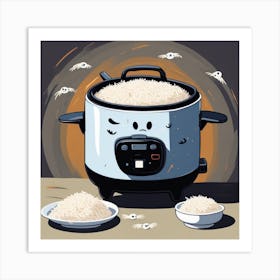 Ghost Rice Cooker Art Print