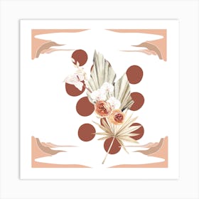 Abstract Floral Pattern Art Print