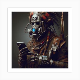 SteampunkAfricanMan1 Art Print