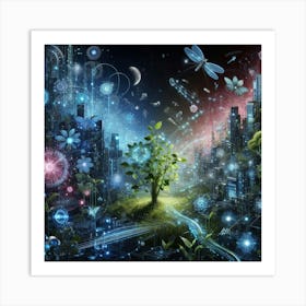 Futuristic Cityscape 144 Art Print