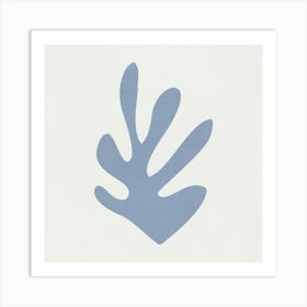 Matisse - Blue Leaf 01 Art Print