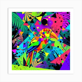 Colorful Tropical Bird Art Print