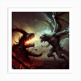 Demon Vs Demon 2 Art Print