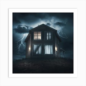 House On A Hill Art Print