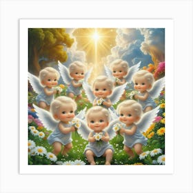 Angels 1 Art Print