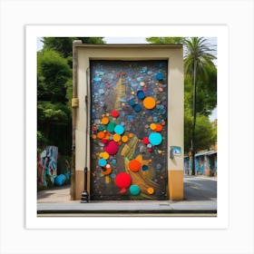 Colorful Door Art Print