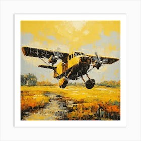 Plane In Flight Art Print