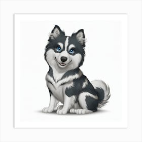 Siberian Husky 3 Art Print