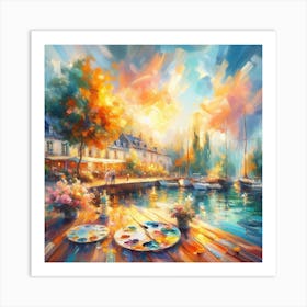 By The Water Art Print