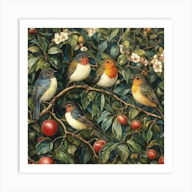 Birds In A Tree Art 12 Art Print