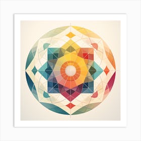 Geometric Mandala Art Print