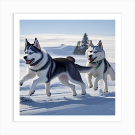 Siberian Husky 1 Art Print