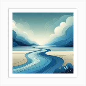 River In The Sky Art Print