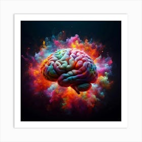 Colorful Brain 2 Art Print