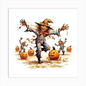 Scarecrows Art Print