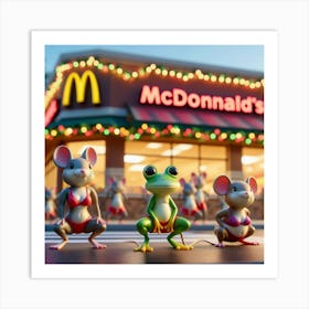 Mcdonald'S Christmas 1 Art Print