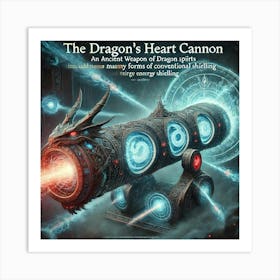 Dragons Heart Cannon Bypass Shielding Art Print