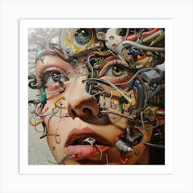 Woman'S Face 3 Art Print